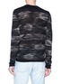 Back View - Click To Enlarge - SAINT LAURENT - Abstract geometric stripe sweater