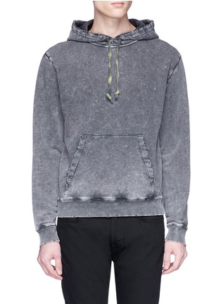 Main View - Click To Enlarge - SAINT LAURENT - Tie-dye drawstring hoodie