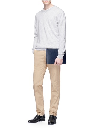 Figure View - Click To Enlarge - SAINT LAURENT - Slim fit twill chinos