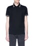 Main View - Click To Enlarge - SAINT LAURENT - Contrast rib polo shirt