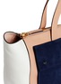 Detail View - Click To Enlarge - MARNI - Suede pocket tricolour leather tote