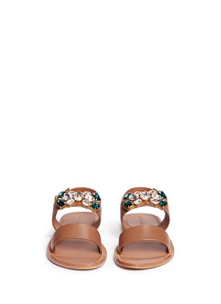 Figure View - Click To Enlarge - MARNI - Crystal leather sandals