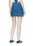 Back View - Click To Enlarge - TOPSHOP - 'MOTO' zip front denim skirt