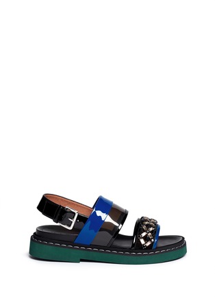 Main View - Click To Enlarge - MARNI - Crystal PVC patent leather sandals