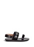 Main View - Click To Enlarge - MARNI - Floral jewel strap wedge sandals