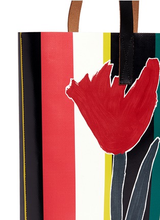 Detail View - Click To Enlarge - MARNI - Tulip print canvas tote