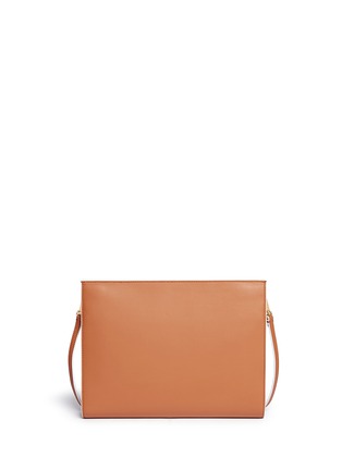 Back View - Click To Enlarge - MARNI - 'File' triple accordion leather clutch
