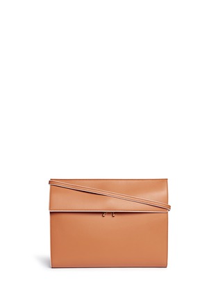 Main View - Click To Enlarge - MARNI - 'File' triple accordion leather clutch