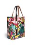 Front View - Click To Enlarge - MARNI - Tropical floral canvas tote