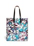 Back View - Click To Enlarge - MARNI - Tropical floral canvas tote