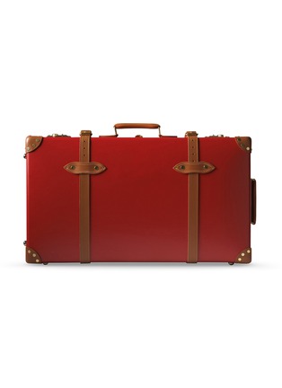 Main View - Click To Enlarge - GLOBE-TROTTER - Centenary 30" extra deep suitcase – Red/Tan