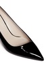 Detail View - Click To Enlarge - GIORGIO ARMANI SHOES - Slant vamp patent leather pumps