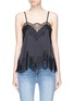 Main View - Click To Enlarge - ALICE & OLIVIA - 'Sondra' floral lace trim silk satin camisole