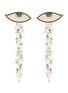 Main View - Click To Enlarge - VENNA - Detachable star fringe evil eye stud earrings