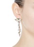 Figure View - Click To Enlarge - VENNA - Detachable star fringe evil eye stud earrings