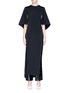 Main View - Click To Enlarge - ELLERY - 'Magnificent 8' sash drape open side crepe tunic dress