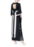 Figure View - Click To Enlarge - ELLERY - 'Magnificent 8' sash drape open side crepe tunic dress