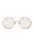 Main View - Click To Enlarge - SUNDAY SOMEWHERE - 'Valentine' detachable clip-on metal aviator sunglasses