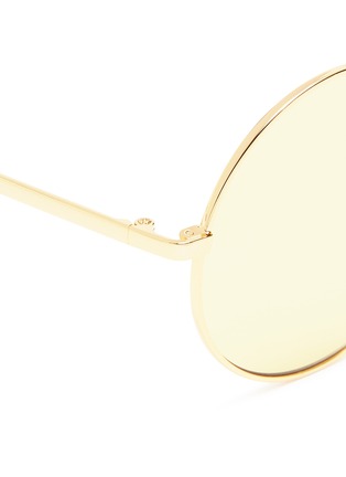 Detail View - Click To Enlarge - SUNDAY SOMEWHERE - 'Goldie' metal aviator sunglasses
