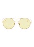 Main View - Click To Enlarge - SUNDAY SOMEWHERE - 'Goldie' metal aviator sunglasses