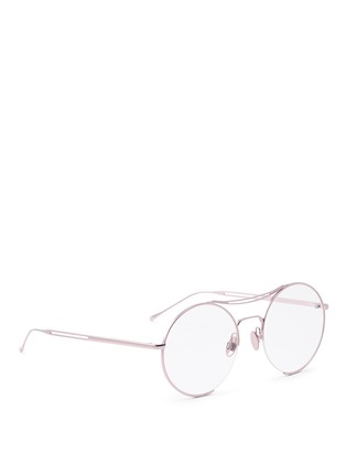 Figure View - Click To Enlarge - SUNDAY SOMEWHERE - 'Goldie' metal aviator optical glasses