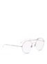 Figure View - Click To Enlarge - SUNDAY SOMEWHERE - 'Goldie' metal aviator optical glasses