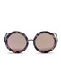 Main View - Click To Enlarge - SUNDAY SOMEWHERE - 'Isabella' tortoiseshell acetate round sunglasses