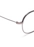 Detail View - Click To Enlarge - STEPHANE + CHRISTIAN - 'Heming' marble effect rim metal round optical glasses