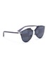 Figure View - Click To Enlarge - DIOR - 'J'adior Reflected' logo lens panto sunglasses