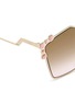 Detail View - Click To Enlarge - FENDI - 'Can Eye' stud metal pentagon sunglasses