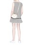 Figure View - Click To Enlarge - MARC JACOBS - Pompom stripe sleeveless jersey dress