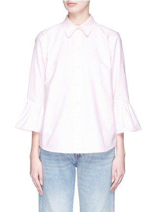 Main View - Click To Enlarge - MARC JACOBS - Ruffle cuff Oxford shirt
