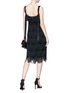 Figure View - Click To Enlarge - MARC JACOBS - Scalloped fringe party dress