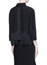 Back View - Click To Enlarge - MARC JACOBS - Button placket back scalloped fringe top