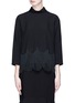 Main View - Click To Enlarge - MARC JACOBS - Button placket back scalloped fringe top