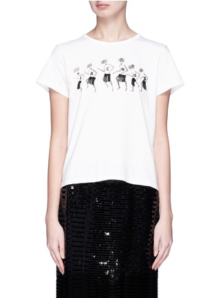 Main View - Click To Enlarge - MARC JACOBS - 'Dancing' logo graphic print T-shirt