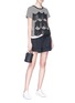 Figure View - Click To Enlarge - MARC JACOBS - Scalloped fringe stripe T-shirt