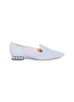 Main View - Click To Enlarge - NICHOLAS KIRKWOOD - 'Casati' faux pearl heel suede skimmer loafers