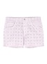 Main View - Click To Enlarge - ISABEL MARANT ÉTOILE - 'Felsey' frayed cuff perforated denim shorts
