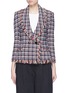 Main View - Click To Enlarge - ISABEL MARANT ÉTOILE - 'Nicole' frayed double breasted tweed jacket