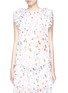 Main View - Click To Enlarge - ISABEL MARANT ÉTOILE - 'Erell' ruched sleeve graphic print crepe blouse