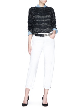 Figure View - Click To Enlarge - ISABEL MARANT ÉTOILE - 'Lawendy' ruffle placket chambray shirt