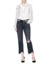 Figure View - Click To Enlarge - ISABEL MARANT ÉTOILE - 'Emana' graphic print silk crepe shirt