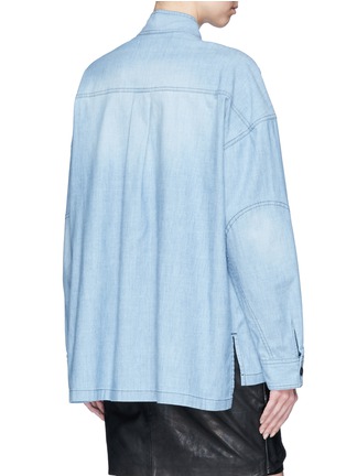 Back View - Click To Enlarge - ISABEL MARANT ÉTOILE - 'Louise' mandarin collar chambray shirt