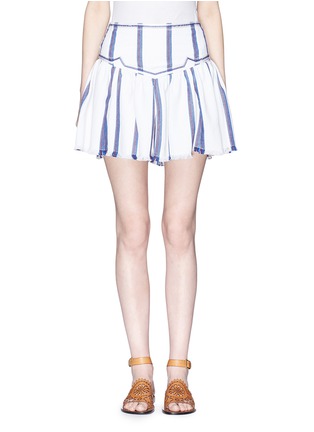 Main View - Click To Enlarge - ISABEL MARANT ÉTOILE - 'Delia' stripe peplum mini skirt