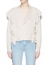 Main View - Click To Enlarge - ISABEL MARANT ÉTOILE - 'Wally' ruffle twill cropped boxy top
