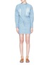 Main View - Click To Enlarge - ISABEL MARANT ÉTOILE - 'Lindsey' puff back asymmetric chambray mini dress