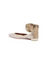Detail View - Click To Enlarge - AQUAZZURA - 'Bliss Ballet' ankle tie star embroidered suede skimmer flats