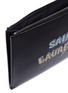 Detail View - Click To Enlarge - SAINT LAURENT - 'Eclair' stud logo lightning bolt print tablet holder