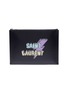 Main View - Click To Enlarge - SAINT LAURENT - 'Eclair' stud logo lightning bolt print tablet holder